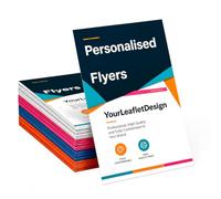 DUABELPHF A6 A5 A4 Custom Flyers - Personalised Printed Leaflets for Advertising, Shops, Promotional Events & Campaigns, Choose Size & Quantity (Up to 3,000)