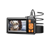 DuaI Lens Industrial Endoscope 4.3" IPS Handheld Borescope Sewer Camera IP67 Waterproof Snake With 8 LED Light Clearer Images Accurate Inspections(2m)