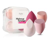 DUAIU 4 Pack Beauty Blender Foundation Sponges Set 4 Color, Latex Free with 1 Sponge Holder Case for Liquid Foundation Powder Sunscreen and Cream