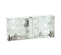 Dual 1 Gang 35mm Metal Pattress Electrical Wall Back Box