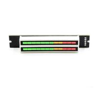Dual 12-Bit Dual Channel Audio LED Level Indicator Board DIY Kit Adjustable Speed Stereo VU Meter 7-12V Music Spectrum Display Panel for Audio Analysis and Visual Effects(finished)