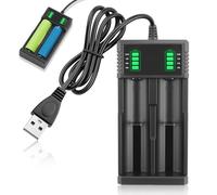 Dual 18650 Battery Charger 3.7V/3.6V Universal USB Battery Charger