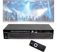 Dual 20-Band Stereo Equalizer with Digital Audio Effects and Remote Control for Hi-Fi Home Audio and Professional Recording Studios