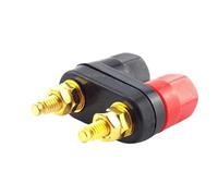 Dual 4mm Banana Plugs Couple Terminals Jack Socket Binding Post Red Black Connector Amplifier Speaker Connectors(5pcs)