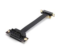 Dual 90° Network Adapter, Support High-speed PCI-E 1X At 8Gbps with LED for 1U, 2U, ATX, BTX Chassis, PCIe Gen3, Golden Finger Protective Cover and Design