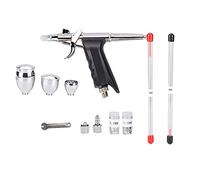Dual Action Airbrush Kit Copper Body Cake Art Sprayer Tools | Copper airbrush for cake decorating and nail art, precise trigger control for fine lines