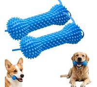 Dual-Action Canine Dental Prop,2-in-1 Dog Toothbrush Toy for Fresh Breath,Reusable Bite-and-Brush Dental Prop for Small Medium Large Dogs (2 Pcs)