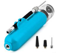 Dual Action Hand Pump for Sports Ideal for Inflating Basketballs, Footballs, and Volleyballs (Blue)