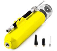 Dual Action Hand Pump for Sports Ideal for Inflating Basketballs, Footballs, and Volleyballs (Yellow)