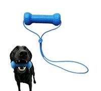 Dual-Action Interactive Dog Toys, Self-Cleaning Teeth Chew Toy, 2-in-1 Dog Chew Toy with Rope for Easier Teeth Brushing, Interactive Pet Oral Health Accessory Fits Small to Large Sized Dogs