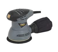 Dual Action Palm Sander Ø125mm 240W/230V - Sealey S0125 New