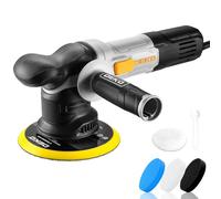 Dual Action Polisher Buffer Machine: DEKOPRO 800W Electric Random Polish Kit with 150MM Pad, 6 Variable Speed 1800-5500RPM 9MM Orbit- for Car Detailing Polishing Waxing