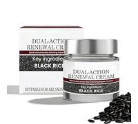 Dual-Action Renewal Cream, Black Rice Exfoliating Cream, Hydrating Soothing Nourishing Serum for Face, Suitable for All Skin Types (1pc)