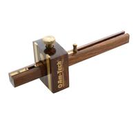 Dual-Adjustable Mortice and Marking Gauge Brass & Hardwood Precision Woodworking Tool with Locking Screws