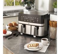 Dual Air Fryer 8.5L Double Air Fryer Oven 2700W Smart Finish Digital Display