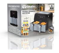Daewoo Digital Double Draw Air Fryer, Large 8 Litre Capacity