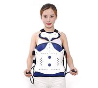 Dual Airbags Adjustable Lumbar Spine Orthosis Thoracolumbar Fixed Brace Comfortable Breathable Portable Back Spine Orthosis Back Support,A