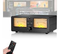 Dual Analog Vu Meter, 2-way Analog Audio Switcher With Panel Display & Remote Control, 2 Sets Of Audio Switching Outputs, 34 Colors, 4 Brightness Levels Adjustable, For Music Lovers