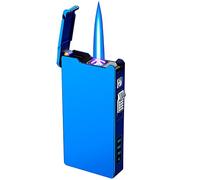 Dual Arc Electric Jet Flame Torch 2 in 1 Windproof Plasma USB Rechargeable Lighter, Good for Cigarette, Cigar, Candle