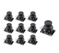 Dual-Axis Game Joystick Module, 10 Pcs KY-023 Analog Controller Sensor with Digital Switch, DC 3.3V-5V FR4 Board for Arduino for raspberry Pi DIY Robotics Projects