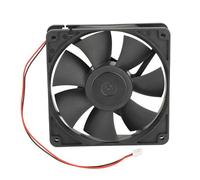 Dual Ball Bearing Fan 12V High Performance Axial Exhaust Blower with ABS Flame Retardant Thickened Blade 92.1CFM Air Volume for 3D Cutting Ventilation and Grow Tents 4.72 x 4.72