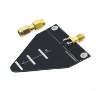 Dual Band Directional Antenna 6-7 DBi Gain For WiFi Video Transmission 15W | Load capacity, linear polarisation, SMA socket with DC ground, compact 50 x 50 mm for router drones for Fpv for Iot black