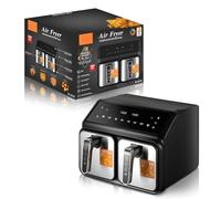 Dual Basket Air Fryer With Large Capacity, 2 Pots & 2 Liners, Multi-Functional, Smart Touch Screen, Oil-Free Cooking