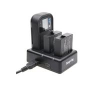 Dual Batteries Charger + Remote Control Charger with USB Cable for GoPro HERO7 Black /6 /5 (AHDBT-501), Batteries not included(Black)