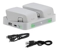 Dual Battery Charger for DJI FLIP Drone, Fast Charge 2 Batteries, Battery Charging Station Two-Way Charging Hub for DJI FLIP Intelligent Flight Battery Accessories