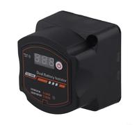 Dual Battery Isolator Kit 12V 140A Voltage Display with Auto Manual Mode Suitable for Leisure Vehicles Camper Vans 4x4 Cars and Marine Use