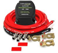 Dual Battery Isolator Kit, 140Amp Battery Isolator 12v Kit, Battery Disconnect Switch 12V | Cars, RV, UTV, ATV, Marine Battery Switch by KeyLine Chargers