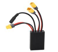 Dual Battery Parallel Module Adapter High Power XT60H Interface 20V to 72V 30A Double Battery Discharge Converter for Electric Bike Lightweight Durable ABS Metal Construction