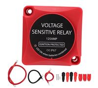 Dual Battery Smart Isolator Voltage Sensitive Relay 12V 140A Heavy Duty VSR Kit for Car Truck Boat Marine Off Road Vehicles