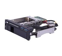 Dual Bay 2.5 3.5 Inch SATA III HDD SSD Enclosure, Trayless Hot Swap Mobile Rack for PC Laptop Desktop with USB 3.0 Hot Swap Plug Play Metal Structure Anti Shock Design