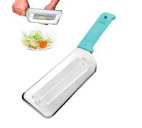 Dual Blade Julienne Cutter, Stainless Steel Dual Blade Julienne Cutter, Multi-Functional Manual Fruits Slicer for Home Use, Kitchen Shredder Knife for Vegetables Cheese,Blue