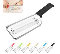 Dual Blade Julienne Cutter - Stainless Steel Shredder Knife,Multifunctional Stainless Steel Shredder & Slicer for Vegetables, Cabbage, and More