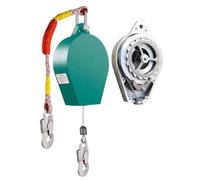 Dual Brake Fall Protection Device Airborne Safety Harness with Self-Locking Hook Ideal for Climbing Walls Rescue Tripods and Safety Covers Essential Gear for Adventurers