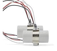 Dual Bulb Socket, 2 Circuit Porcelain Medium Screw Twin Light Fixture Socket, E26 Double Light Socket with 3pcs 12 inch Leads and 2 threaded brackets (2-Pack)