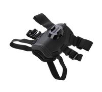 Dual-camera Dog Harness Mount Medium And Small Dogs Adjustable Soft Chest ，Compatibility For Gopro 13 12 DJI OSMO Insta360 Accessories(Black)