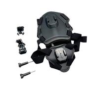 Dual-camera Dog Harness Mount Medium And Small Dogs Adjustable Soft Chest ，Compatibility For Gopro 13 12 DJI OSMO Insta360 Accessories(Black Set)