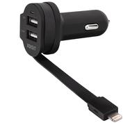 Dual Car Charger 6A 2x USB + Apple Charger 12V 24V Charging Adapter For iPhone