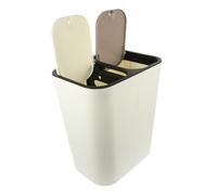 Dual Cartment Trash Bin with Lid Easy Waste Sorting Garba Can for Home and Bathroom Practical Simple Design for Effective Waste ment