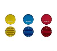 Dual Cavity Aluminum Connector For Mold For Creating Weatherproof Hanger And Ring Terminals In Red Blue Or Gold Sizes For 22 To 10 Awg Wire Splicing Projects With Secure Seal Design(Gold+Blue+Red)