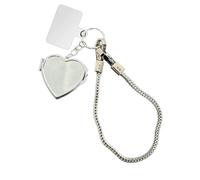 Dual-Chain Phone Charm-Pearl & Fabric Art Anti-Theft Phone Strap | Hands-Free Wrist Strap for Women | Compatible with iPhone, Samsung, Google Pixel & More | Use as Phone Lanyard, Keychain, Earbud