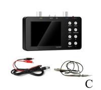 Dual Channel Digital Oscilloscope, Oscilloscope 10MHz Bandwidth Signal Voltage Measurement LCD Display For Electronics Repair(Host+1clamps+1probe)