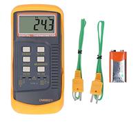Dual Channel Digital Thermometer, K-Type Digital Thermometer with Probe, -58℉ to 2498℉ Kelvin Scale Dual Measurement Meter Sensor
