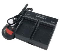 Dual-Channel Mains Battery Charger for Canon BP-911 BP-911K BP-914 BP-915 BP-927 BP-930 BP-941 BP-945 BP-950 BP-950G BP-970 BP-970G XL1 XL1S XL2 XM1 XM2 GL1 GL2 Series