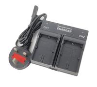 Dual-Channel Mains Battery Charger for LP-E6N LP-E6 LC-E6E EOS 5D Mark III 5D Mark II 5D2 5D3; 6D 7D 80D 70D 60D 60Da XC10 XC15 DSLR Camera