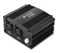 Dual Channel Phantom Power Supply Unit 48Vdc XLR-Female In XLR-Male Out inc PSU