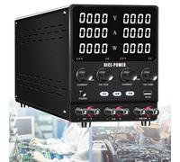 Dual-Channel Power Supply - Adjustable Variable Bench Programmable Voltage Stabilizer for Electronics, Phone Repair, DIY Projects - Dual Output 30V 10A